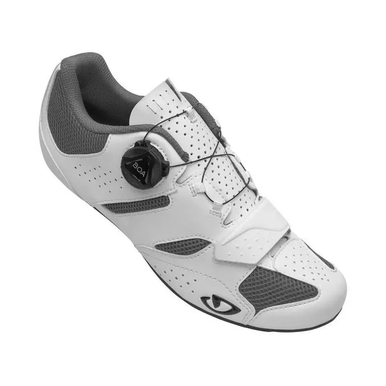 Zapatillas de ciclismo para mujer Giro Savix II W con cierre BOA de color blanco