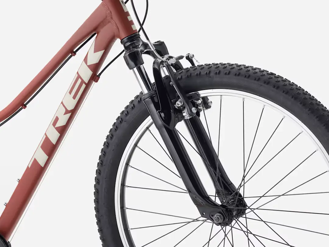Bicicleta infantil de montaña de aluminio Trek Precaliber 24 con suspensión en Bikes Click