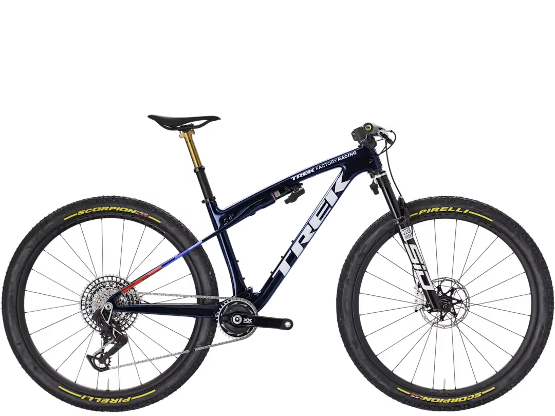 Bicicleta de montaña de carbono Trek Supercaliber SLR 9.9 XX Flight Attendant en Bikes Click