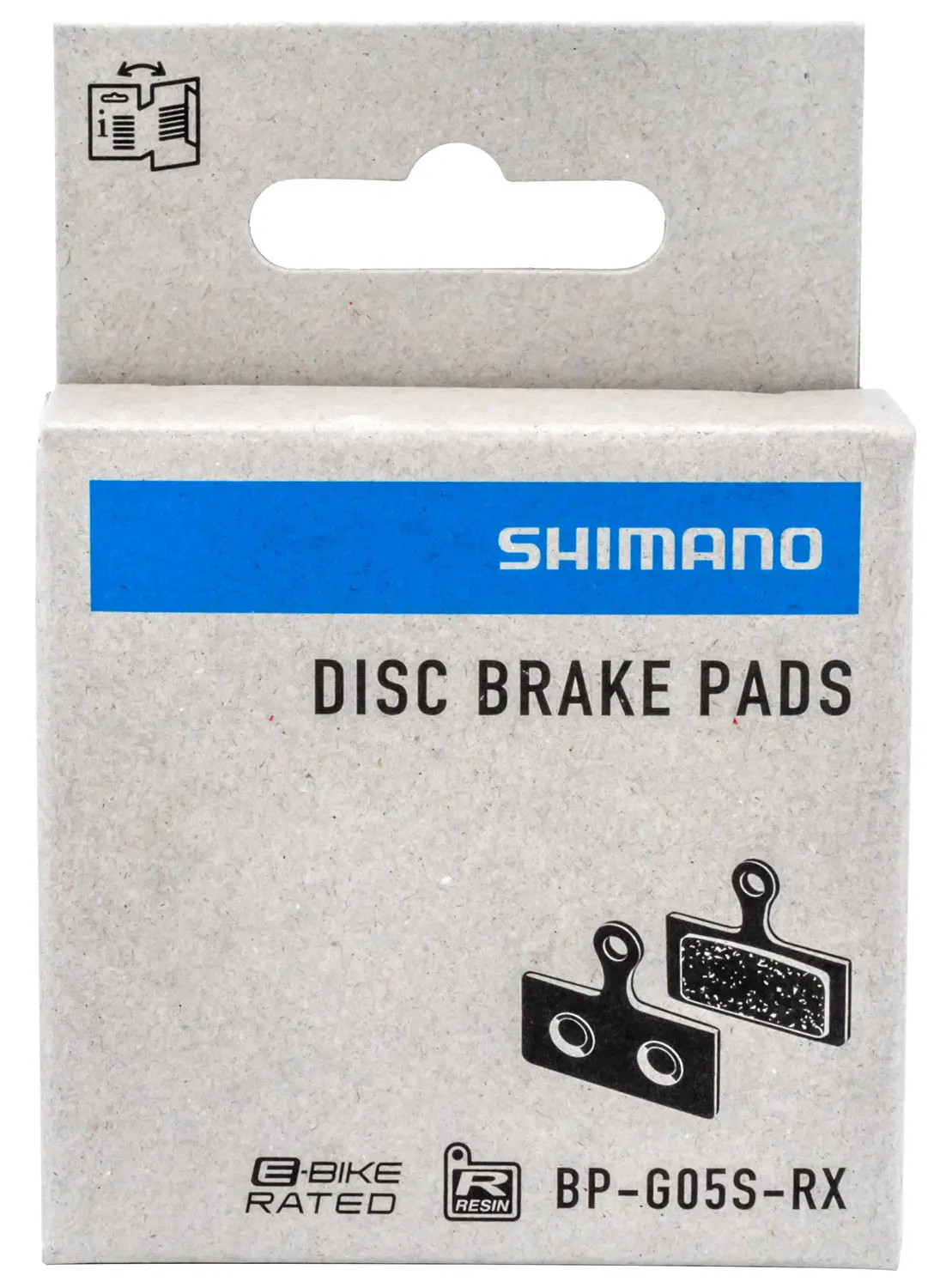 Pastillas de freno de resina Shimano BP-G05S-RX de 2 pistones para MTB en Bikes Click