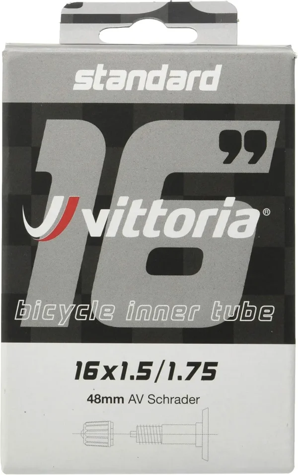 Camara de aire de 16 pulgadas camara vittoria 16 schrader con valvula de 48 mm en Bikes Click