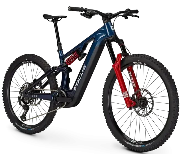 Bicicleta electrica de enduro focus sam 9 con fox factory y bateria de 800wh en Bikes Click