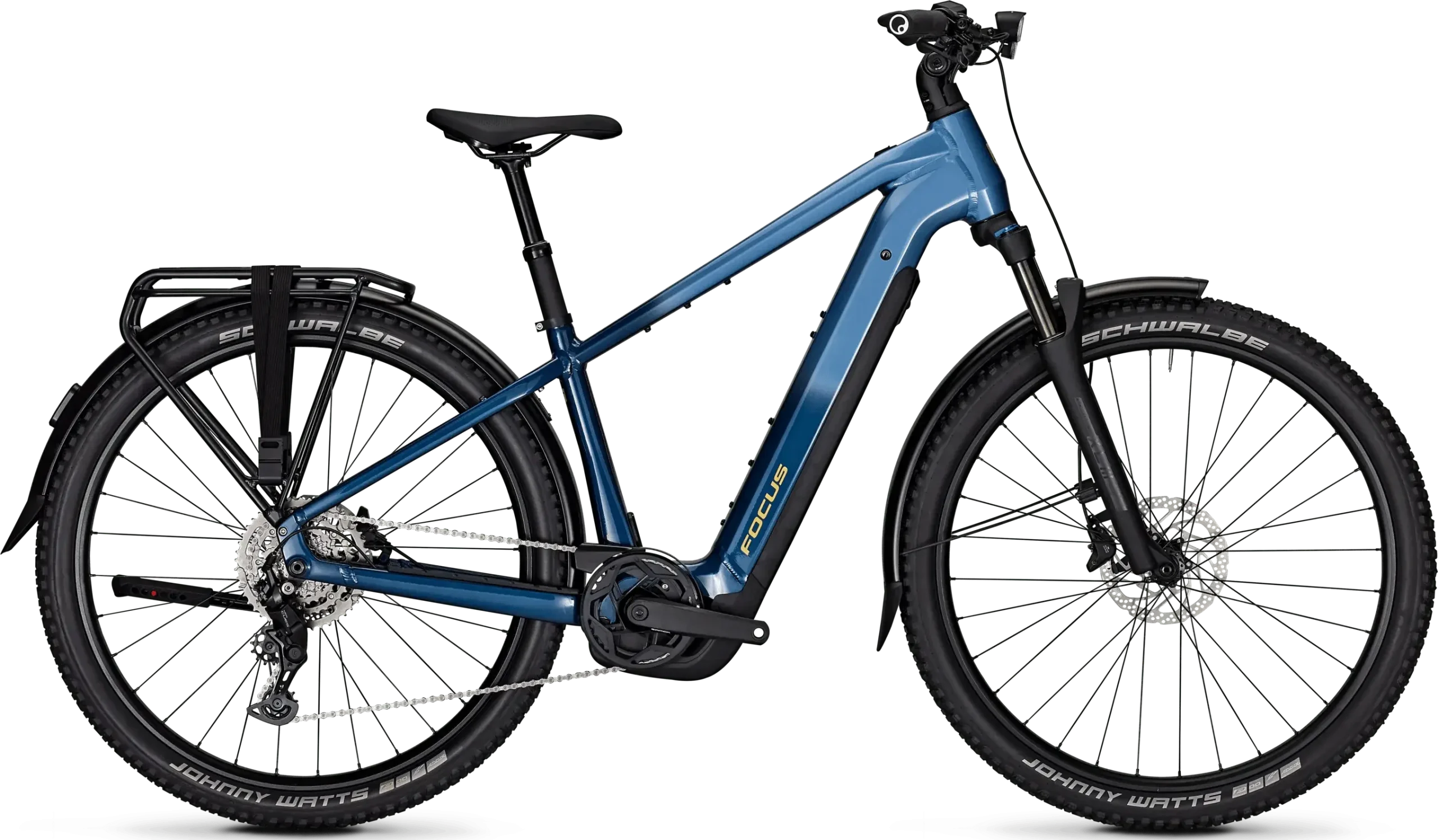 Bicicleta electrica de trekking focus aventura 6 7 con bateria de hasta 720wh y portabultos en Bikes Click