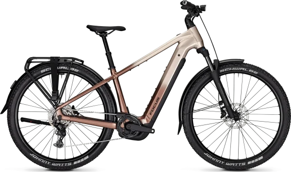 Bicicleta electrica de trekking focus aventura 6 7 con bateria de hasta 720wh y portabultos en Bikes Click