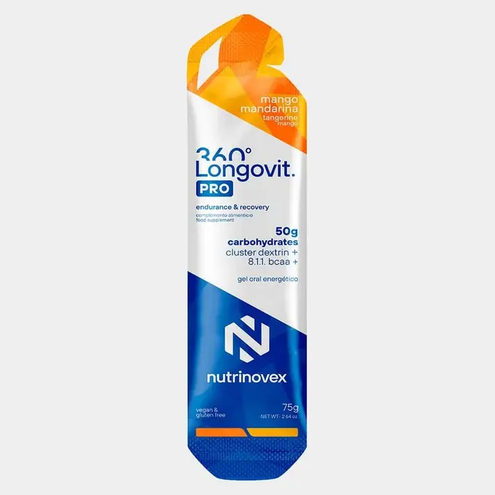 Gel energetico de alta carga longovit 360 gel 30 50g cho de nutrinovex en Bikes Click