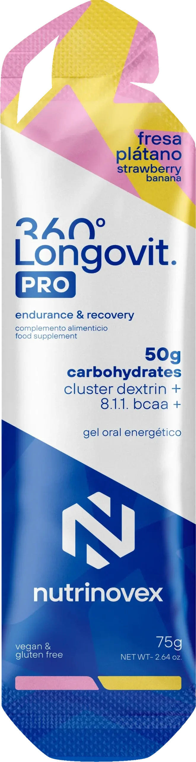 Gel energetico de alta carga longovit 360 gel 30 50g cho de nutrinovex en Bikes Click