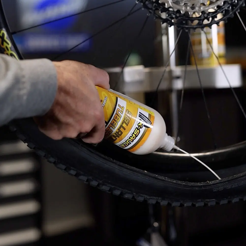 Botella de liquido sellante x sauce mtb 500ml para ruedas tubeless de montaña en Bikes Click
