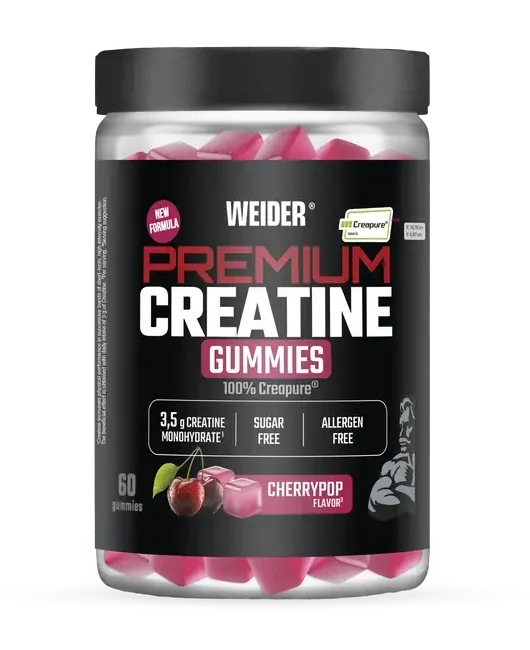 Creatina weider premium gominolas 60 unidades suplemento masticable en Bikes Click