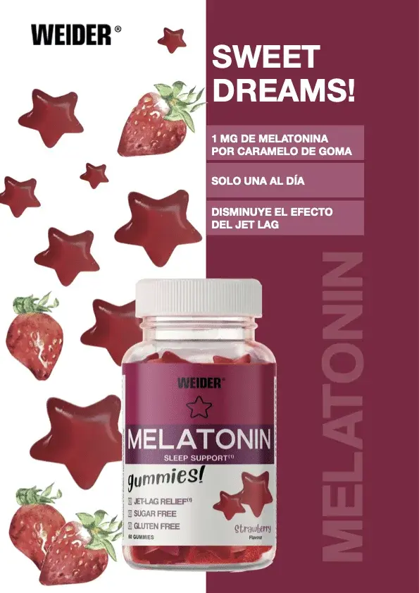 Melatonina gominolas weider arandano suplemento para el descanso en Bikes Click