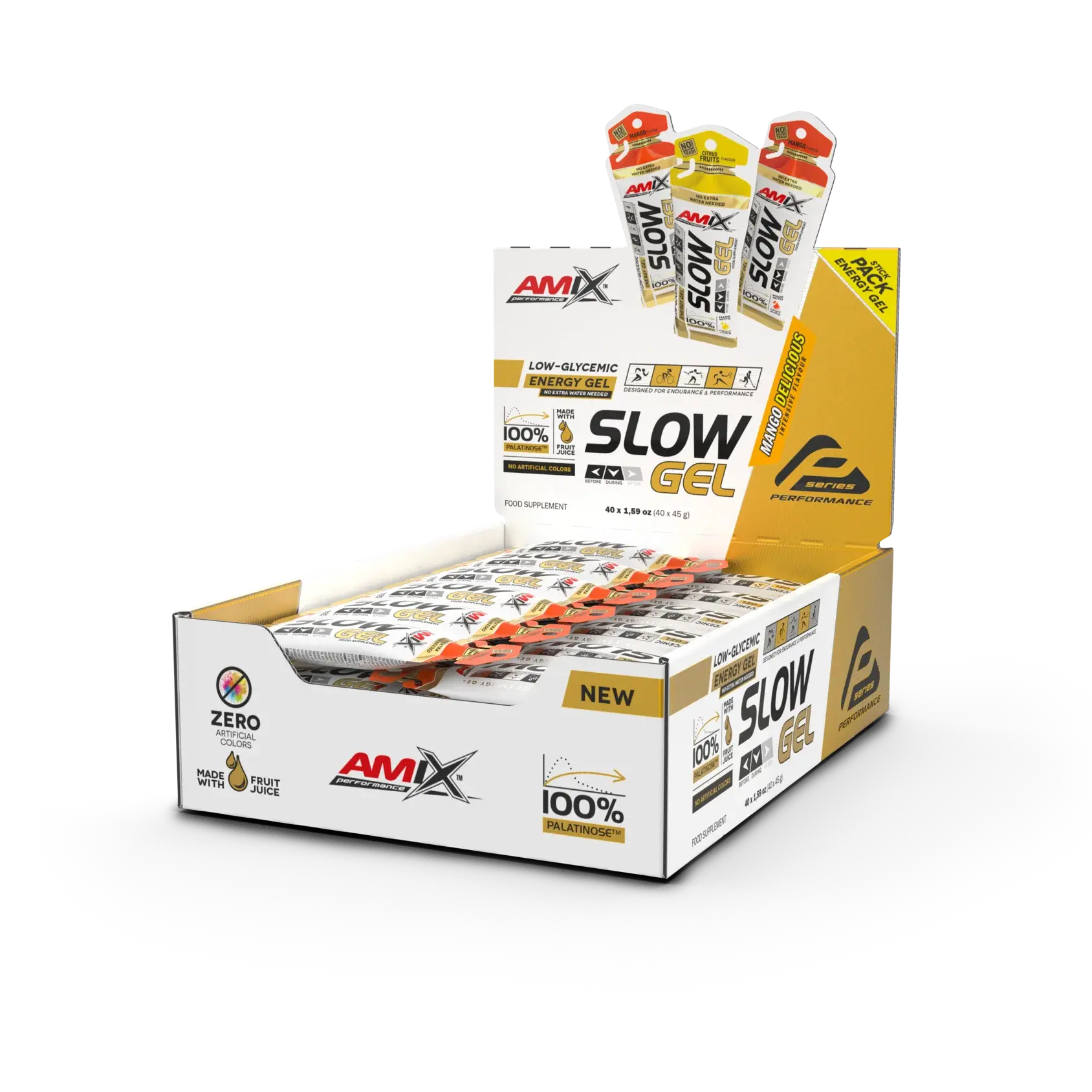 Gel energetico amix slow de liberacion lenta para ciclismo en Bikes Click