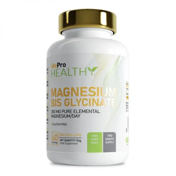 Bisglicinato de magnesio life pro 120 capsulas suplemento de nutricion deportiva en Bikes Click