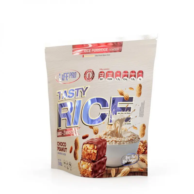 Harina de arroz pregelatinizada 1kg Life Pro Tasty Rice cacao para ciclismo en Bikes Click